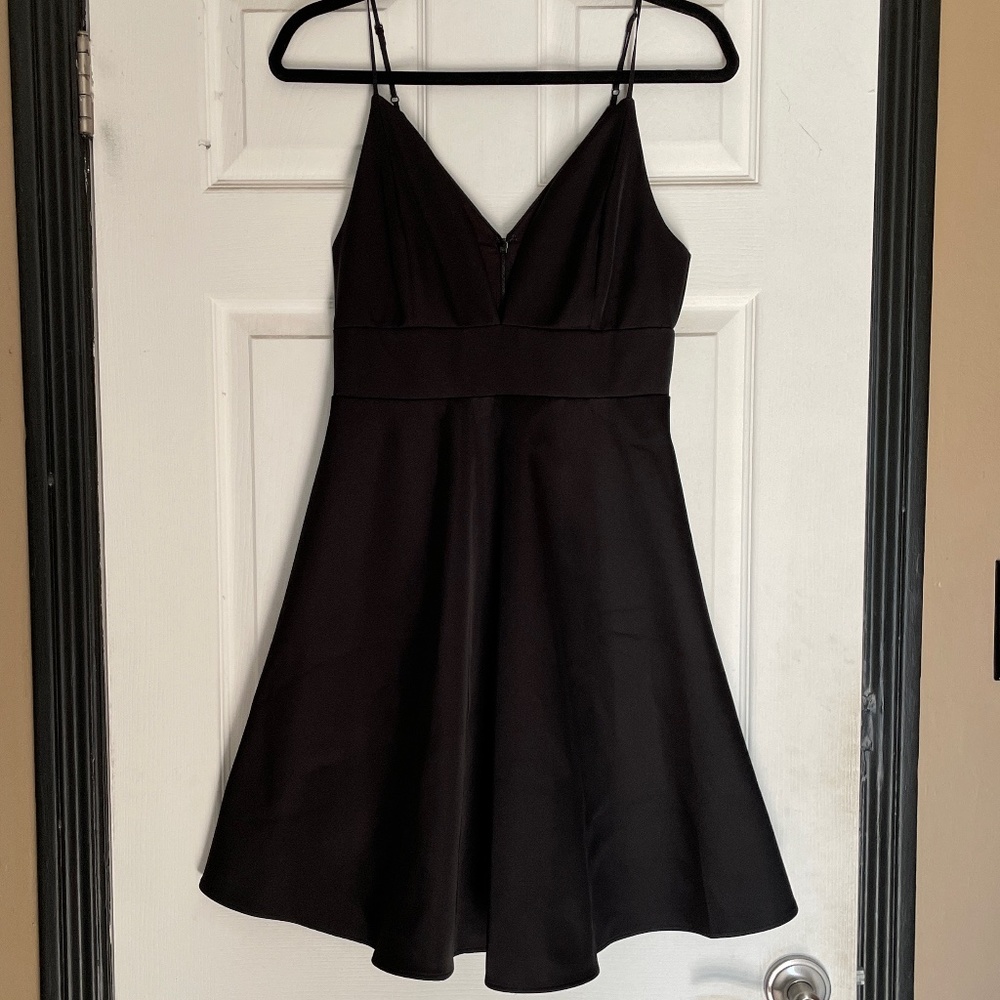 Black H&M Satin Cocktail Dress - Picture 1 of 3